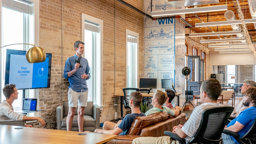 Business team discussing growth funding